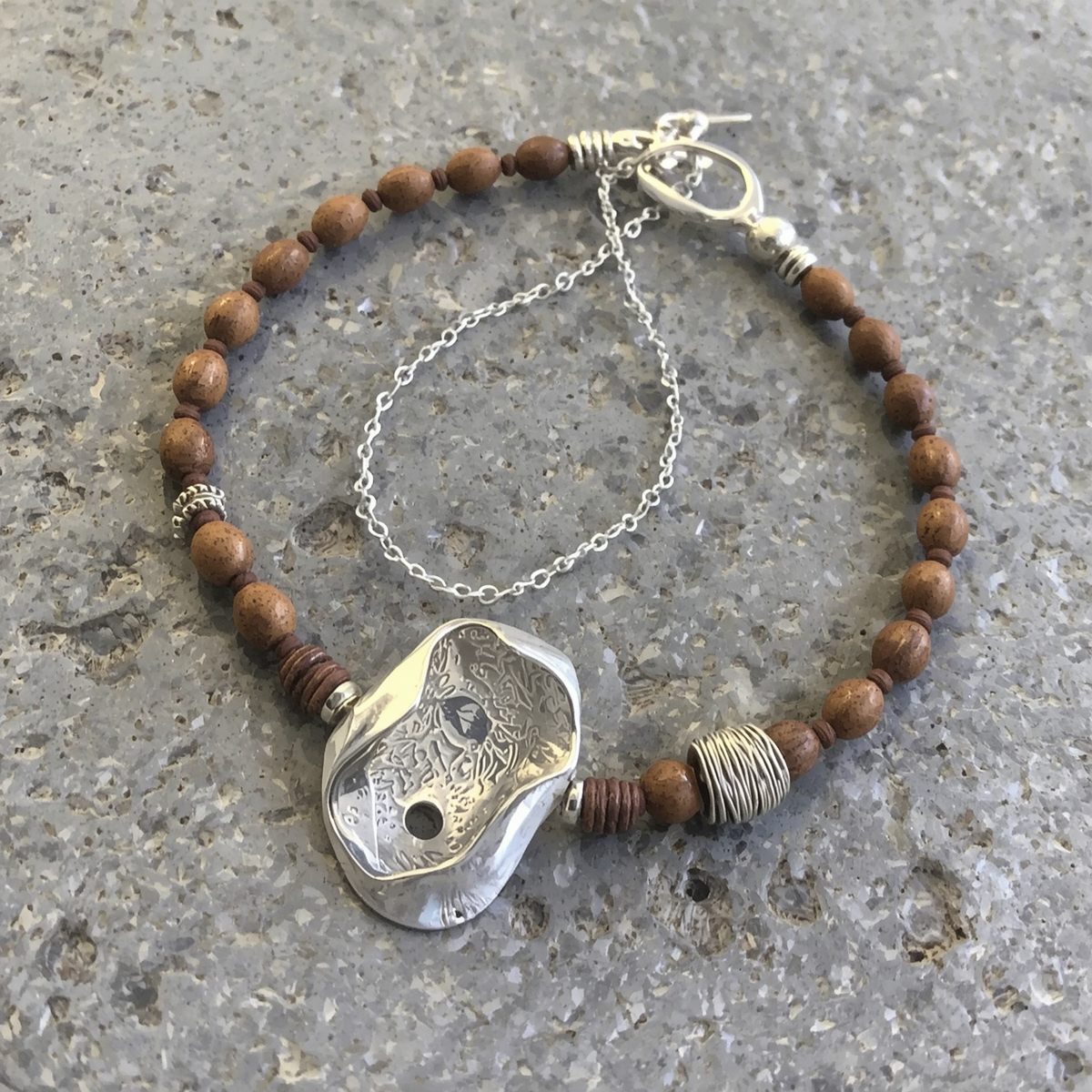 Handmade wooden toy blocks