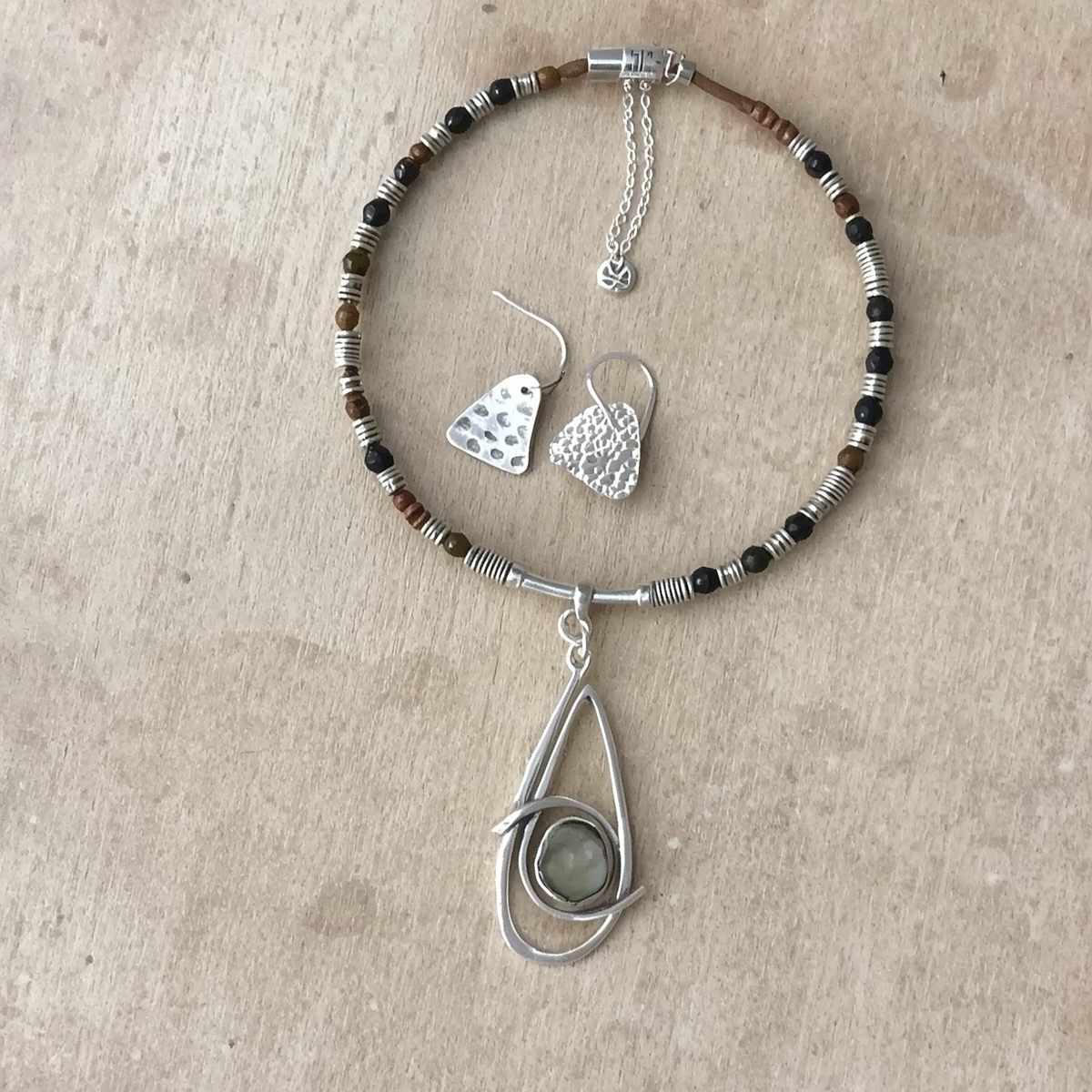 Artisan silver and stone jewelry